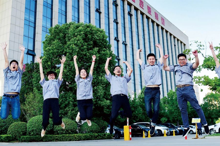 淮海國際貿易公司激情向上的年輕團隊